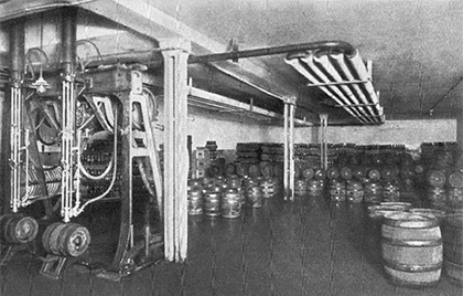 Fassbier-Abfüllraum