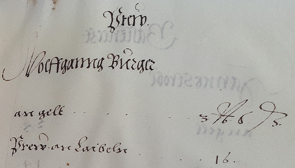 Entlohnung für den Brauer Burger