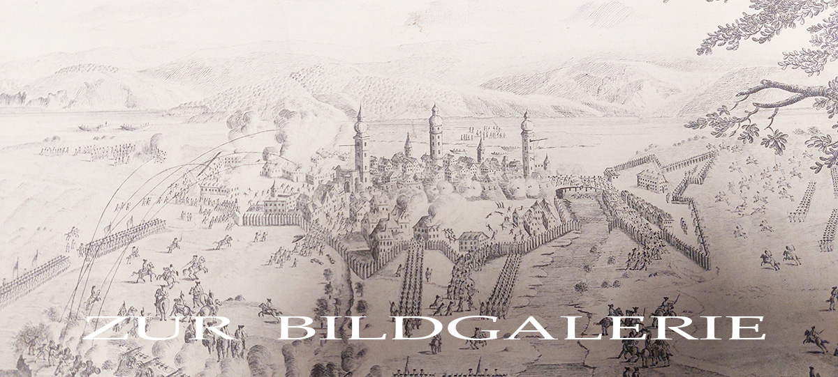 Zur Bildgalerie Belagerung von Vilshofen 26.03.1745 (Kupferstich, Albertina Wien)