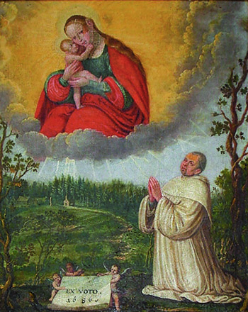 Abt Bonifaz Hiltbrand, Wallfahrtsbild aus Greising. Bild: © Konrad Winkler