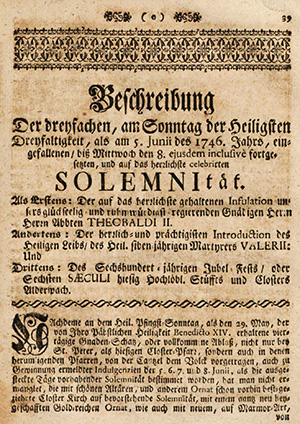 600-Jahrjubiläum Kloster Aldersbach