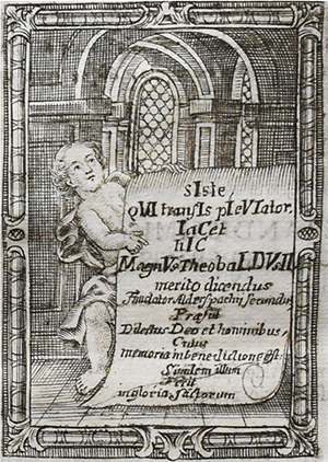 Totenrotel für Abt Theobald II. Reitwinkler. Bild: © Benediktinerstift Michaelbeuern