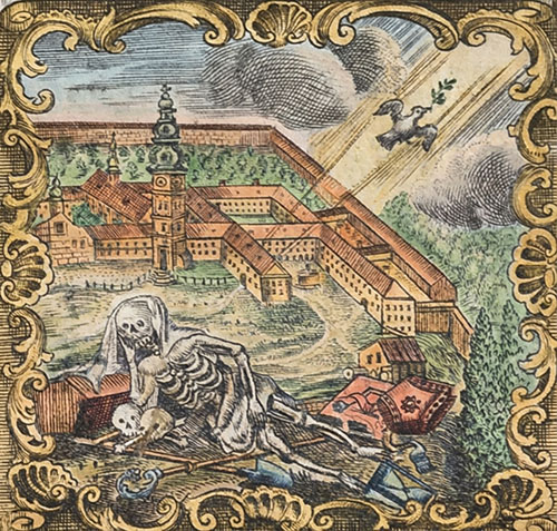 Totenrotel für Abt Theobald Reitwinkler aus dem Jahr 1779