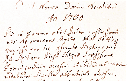 Das Tagebuch des Abtes Otto Doringer (1779-97)