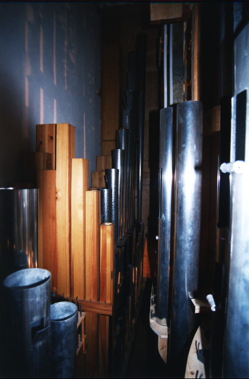 Pfeifen des Pedalwerkes der cis-Seite (Hauptorgel)